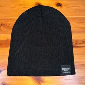 Assholes Live Forever Black Skullcap Beanie